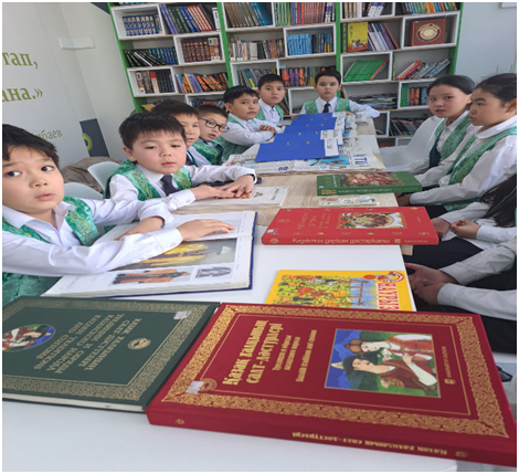 "Кел, балалар оқылық. Кітапханаға саяхат"
