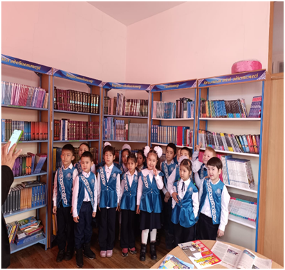 "Кітапханаға саяхат" 1-сынып оқушылары