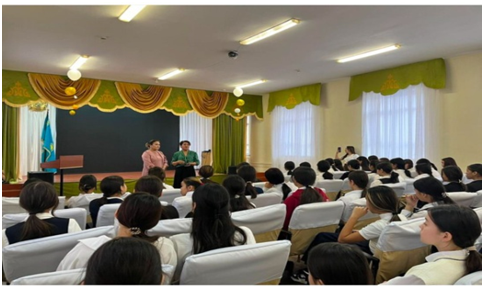 7 – 11 сынып оқушыларына мектепішілік қыздар, ұлдар жиналысы  өткізілді.